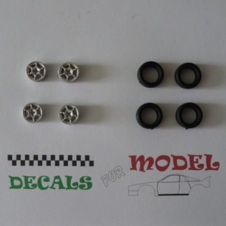 CERCHIO FIAT 500 / 600 TROFEO 6 RAZZE 4 DADI