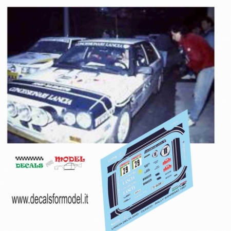 LANCIA DELTA 4WD CONCESSIONARI - CUNICO - RALLY SANREMO 1987