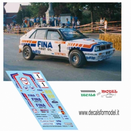 LANCIA DELTA 16V FINA - DROOGMANS - RALLY YPRES 1990