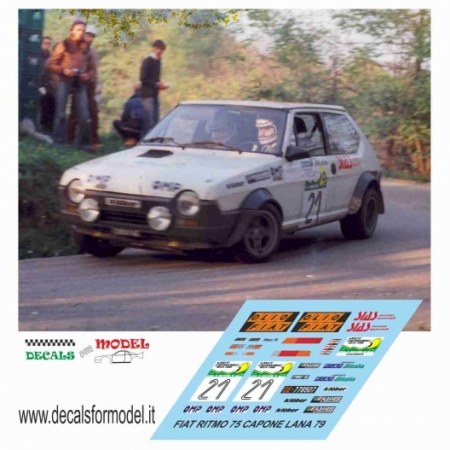 FIAT RITMO 75 - CAPONE - RALLY LANA 1979