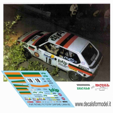 FIAT RITMO 75 - TOTIP - CAPONE - RALLY LANA 1982