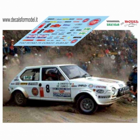 FIAT RITMO 75 - CUNICO - RALLY ELBA 1982