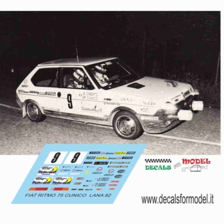 FIAT RITMO 75 - CINICO - RALLY LANA 1982