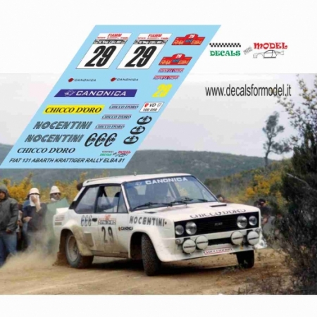 FIAT 131 ABARTH - KRATTIGER - RALLY ELBA 1982