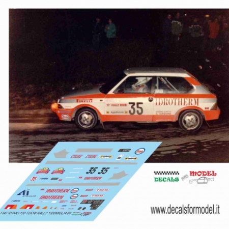 FIAT RITMO 130 ABARTH - TURRI / ANDREUCCI - RALLY 1000 MIGLIA 1986 