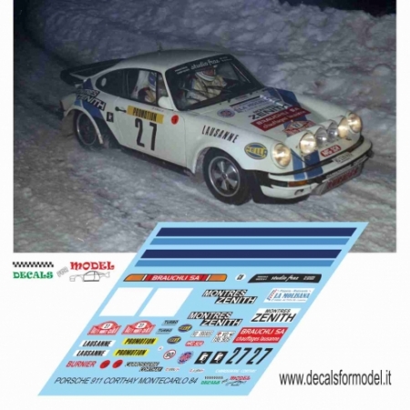 PORSCHE 911 - CORTHAY - RALLY MONTECARLO 1984