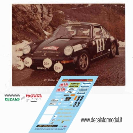 PORSCHE 911 - DI LANDRO - RALLY MONTECARLO 1979