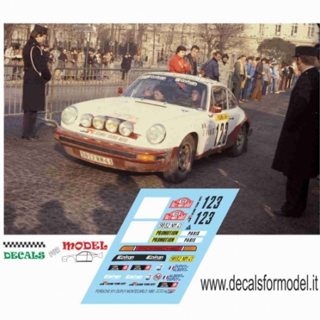 PORSCHE 911 - DUPUY - RALLY MONTECARLO 1980