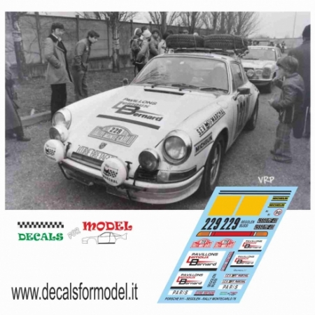 PORSCHE 911 - SEGOLEN - RALLY MONTECARLO 1978