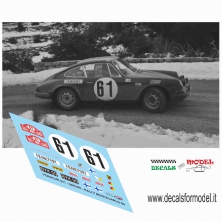 PORSCHE 911 - WIHURI - RALLY MONTECARLO 1969