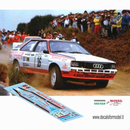 AUDI QUATTRO - CAVALLI - RALLY ELBA 1985