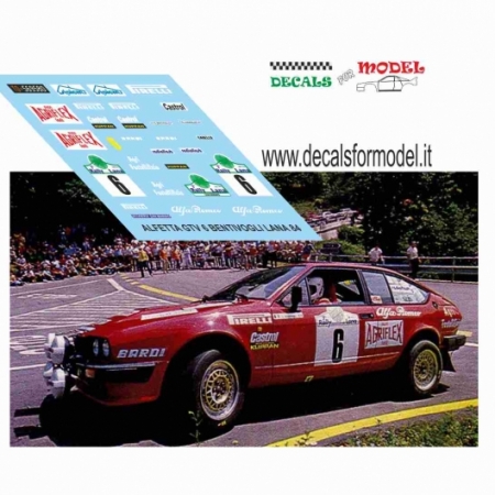 ALFA ROMEO ALFETTA GTV 6 - BENTIVOGLI - RALLY LANA 1984
