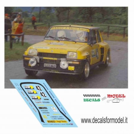 RENAULT 5 MAXI - LUPIDI - RALLY LANA 1982