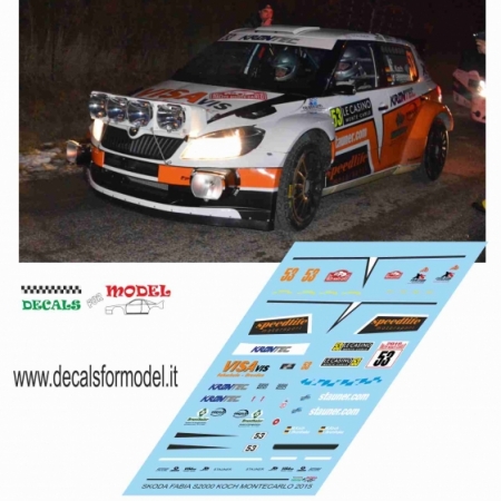 SKODA FABIA S2000 - KOCH - RALLY MONTECARLO 2016