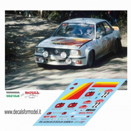 OPEL ASCONA 400 - ERCOLANI - RALLY SANREMO 1984