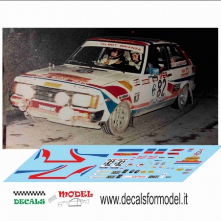 TALBOT SAMBIM - CURATI - RALLY 4 REGIONI 1981