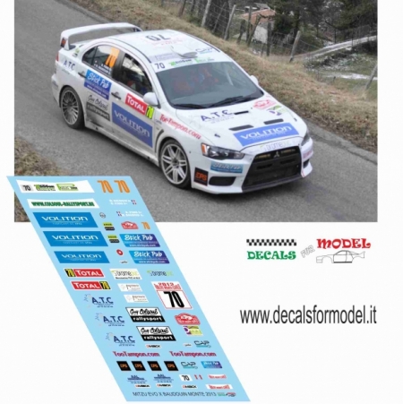 DECAL MITSUBISHI EVO X - BAUDOIN - RALLY MONTECARLO 2013