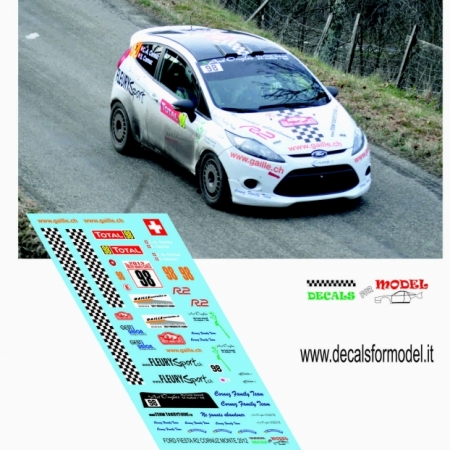 DECAL FORD FIESTA R2 - CORNUZ - RALLY MONTECARLO 2013