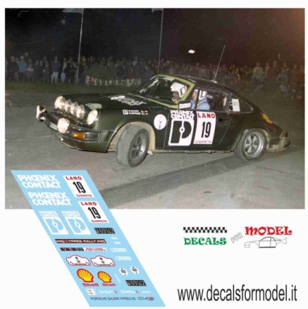 DECALS PORSCHE 911 - BAUER - RALLY YPRES 1983