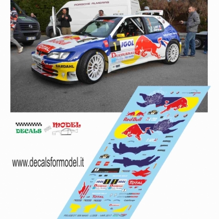 DECALS PEUGEOT 306 MAXI - LOEB - RALLY DU VAR 2017