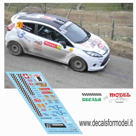 DECAL FORD FIESTA R2 - DOXLER - RALLY MONTECARLO 2013