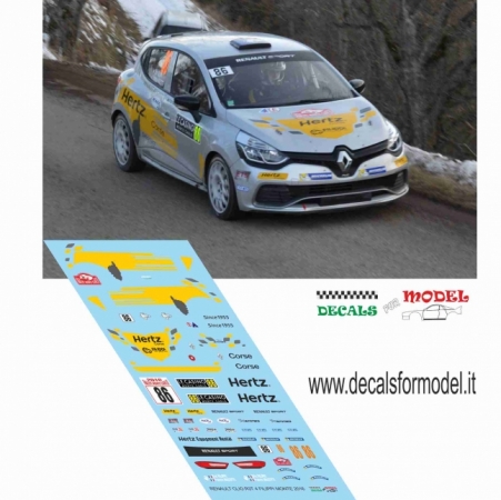 DECAL RENAULT CLIO R3T - FILIPPI - RALLY MONTECARLO 2016