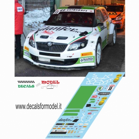 DECAL SKODA FABIA S2000 - GECCHELE - RALLY MONTECARLO 2016