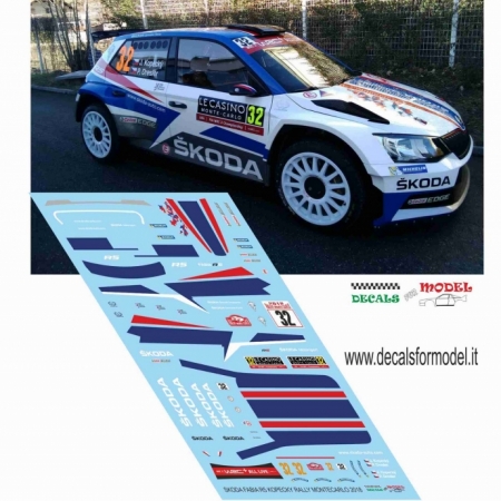 DECAL SKODA FABIA R5 - KOPECKY - RALLY MONTECARLO 2018