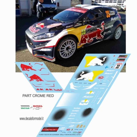 DECAL FORD FIESTA R5 - SUNINEN - RALLY MONTECARLO 2018