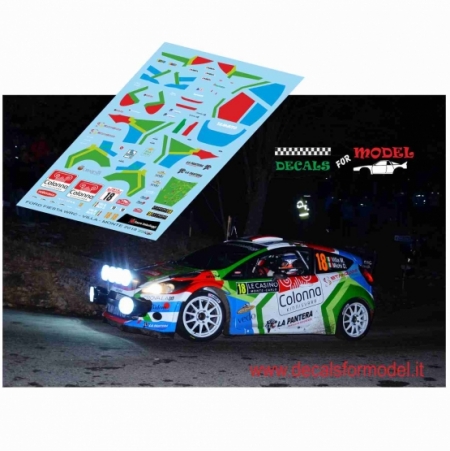 DECAL FORD FIESTA WRC - VILLA - RALLY MONTECARLO 2018