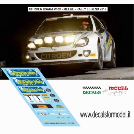 DECAL CITROEN XSARA WRC - MEEKE - RALLY LEGEND 2017
