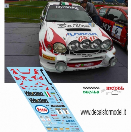 DECAL TOYOTA COROLLA WRC - LONGHI - RALLY LEGEND 2017