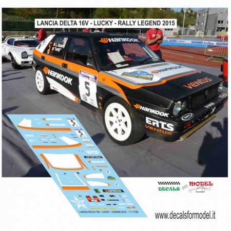 DECAL LANCIA DELTA 16V - LUCKY - RALLY LEGEND 2015