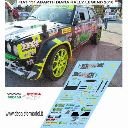 DECAL FIAT 131 ABARTH - DIANA - RALLY LEGEND 2018