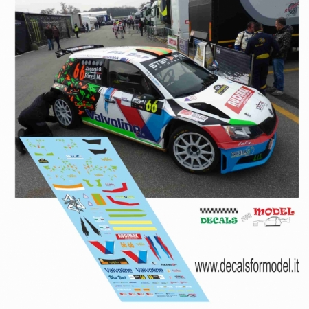 DECAL SKODA FABIA R5 - RIZZO - RALLY MONZA 2018