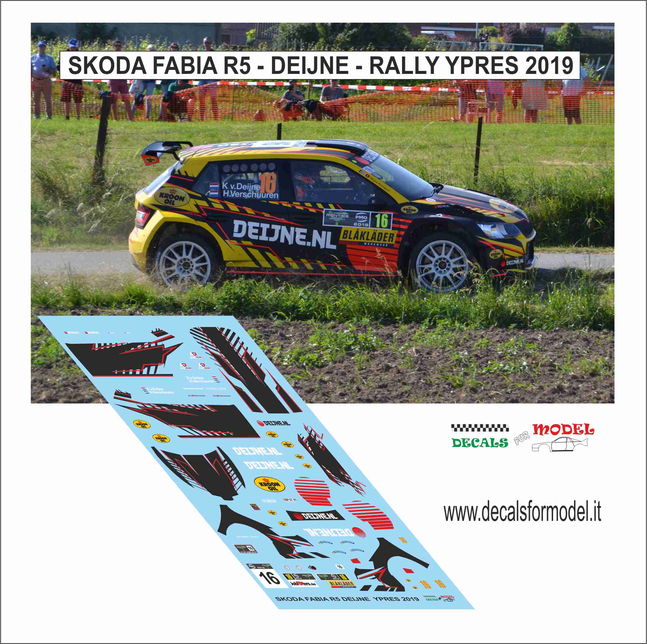 SKODA FABIA R5 - DEIJNE - RALLY YPRES 2019