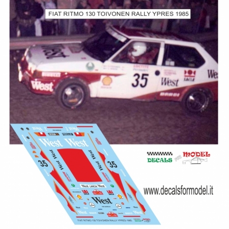 FIAT RITMO 130 WEST - TOIVONEN - RALLY YPRES 1985