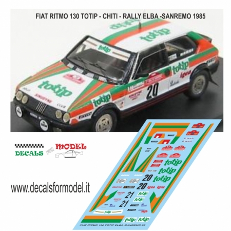 FIAT RITMO 130 TOTIP - CHITI - RALLY ELBA/SANREMO 1985