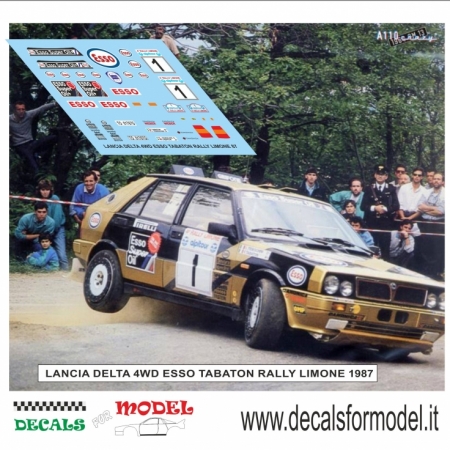 LANCIA DELTA 4WD - TABATON - RALLY LIMONE PIEMONTE 1987