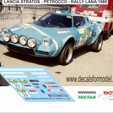 LANCIA STRATOS - PETROCCO - RALLY LANA 1980