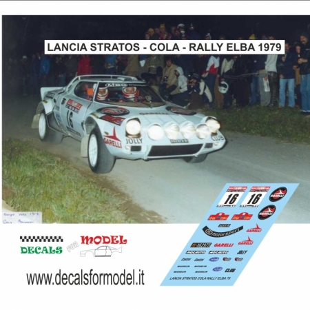 LANCIA STRATOS - COLA - RALLY ELBA 1979