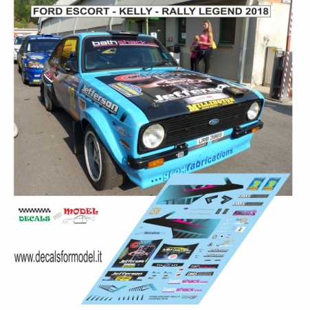 DECAL FORD ESCORT MK - KELLY - RALLY LEGEND 2018