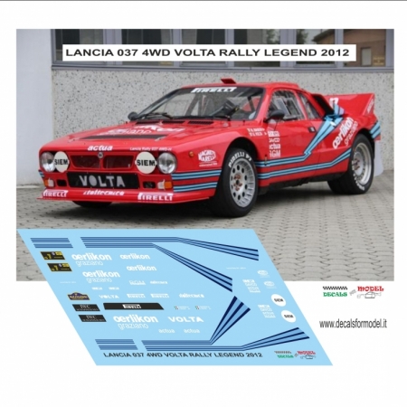 DECAL LANCIA 037 4WD - VOLTA - RALLY LEGEND 2012