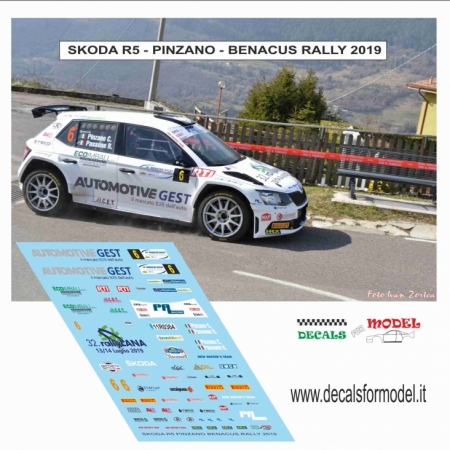 DECAL SKODA FABIA R5 - PINZANO - BENACUS RALLY 2019