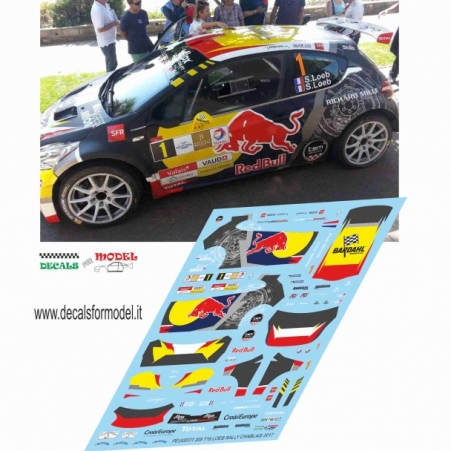 DECAL 1:24 PEUGEOT 208 R5 - LOEB - RALLY CABLAIS 2017