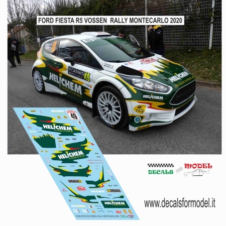 DECAL FORD FIESTA R5 - VOSSEN - RALLY MONTECARLO 2020