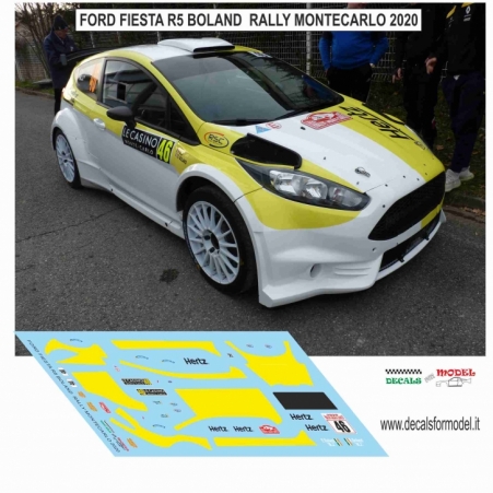 DECAL FORD FIESTA R5 - BOLAND - RALLY MONTECARLO 2020