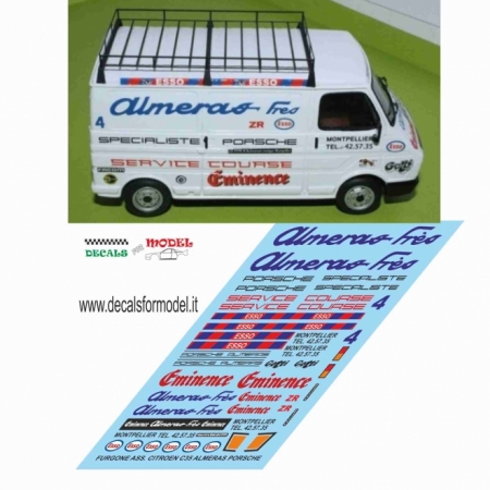 DECAL CITROEN C35 ASSISTENZA PORSCHE ALMERAS