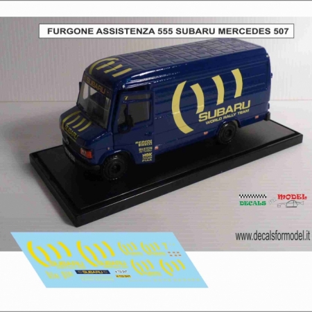 DECAL MERCEDES 507 ASSISTENA SUBARU 555 RALLY TEAM