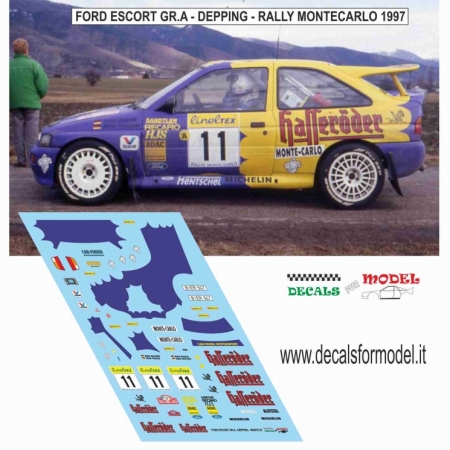 DECAL FORD ESCORT COSW. GR A - DEPPING - RALLY MONTECARLO1997